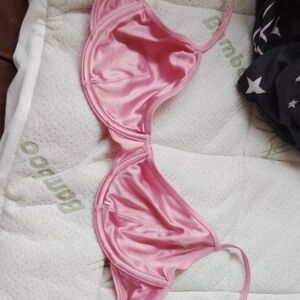 Forever 21 Shiny Pink Bra